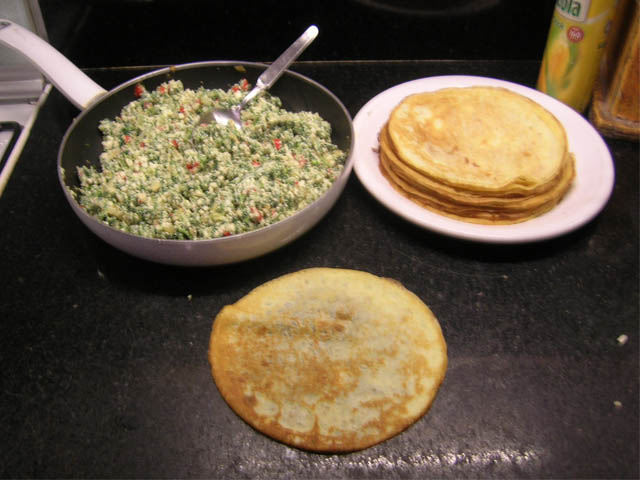 canelones de espinaca y ricota