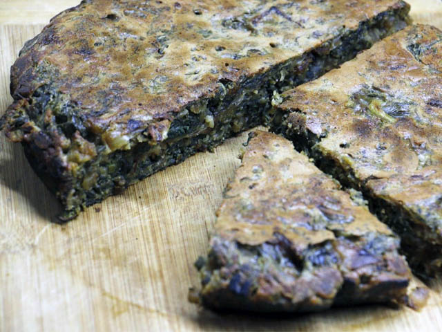 tortilla de espinaca (vegana)