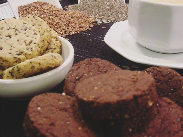 galletitas de chia y lino