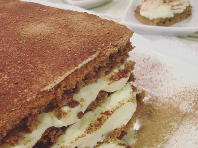 torta fácil de chocolate y mascarpone