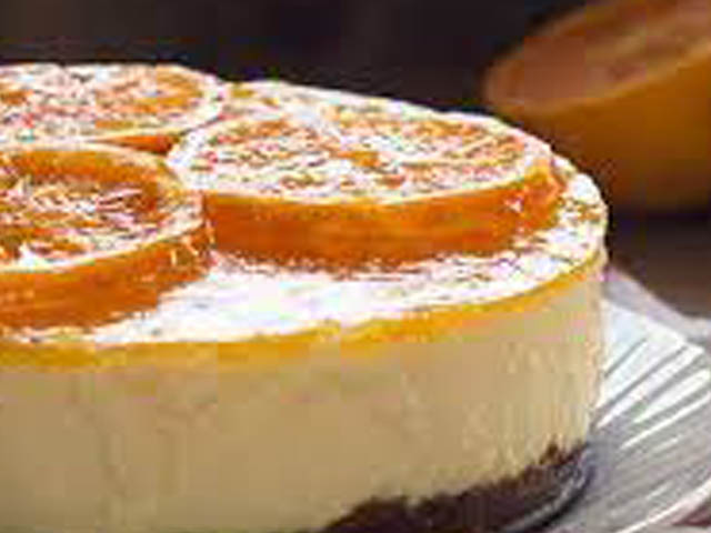 torta mousse de naranja