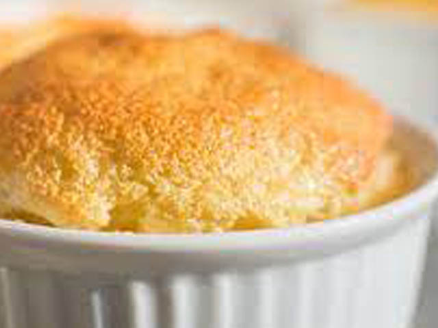 soufflé de durazno