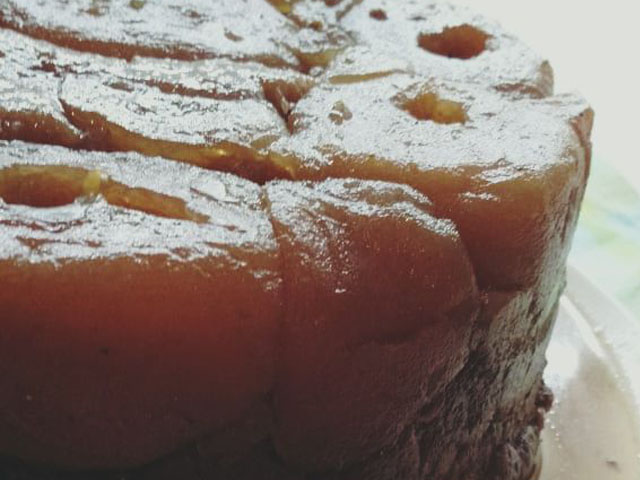 torta invertida de manzana 3